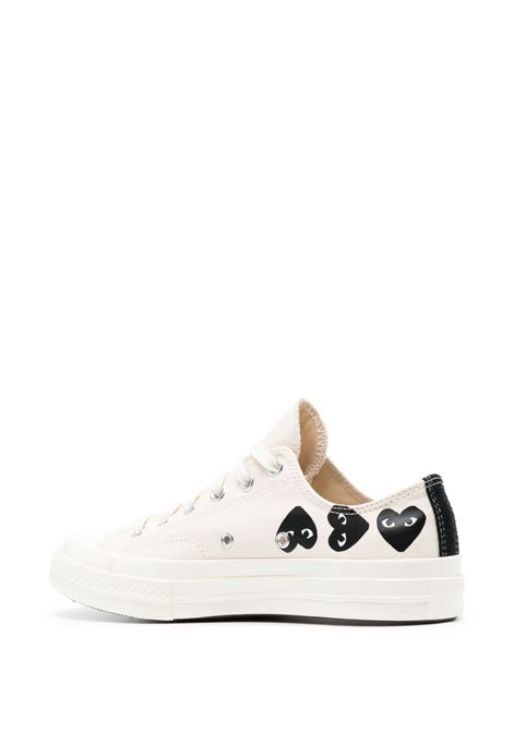 sneakers chuck 70 multi hearts unisex bianche COMME DES GARÇONS PLAY X CONVERSE | AZ-K126-0012